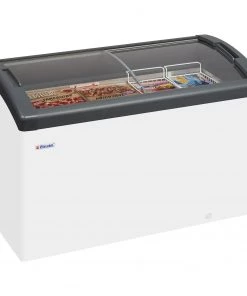 Elcold Focus Range Sliding Curved Glass Lid Chest Freezer