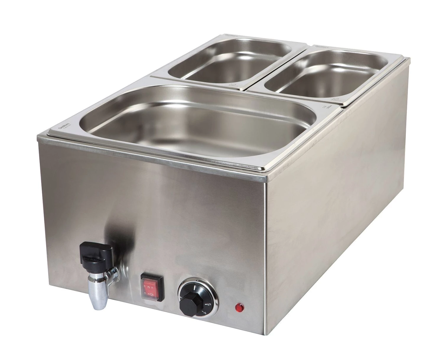 Food Holding And Warming Genware 172-1020 Bain Marie 1/1 With Tap 1.2Kw 1 Food Holding And Warming Genware 172-1020 Bain Marie 1/1 With Tap 1.2Kw