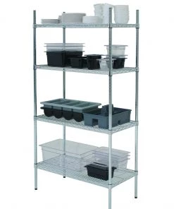 Genware 222-6018 4 Tier Rack 60" X 18" X 72" (2 Boxes)