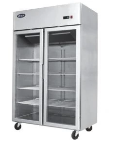 Atosa YCF9402GR Double Door Glass Display Fridge