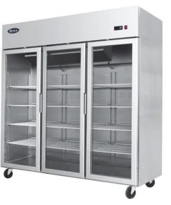 Refrigeration Atosa YCF9403GR Three Door Glass Display Fridge