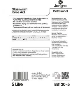 Dish And Glasswashers Advantage Glasswasher Rinse Aid - 2 X 5 Ltr