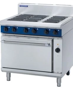 Blue Seal E56D Six Plate Electric Range With Electric Fan Oven Restaurant Equipment