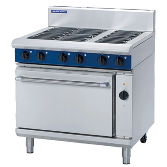 Blue Seal E56D Six Plate Electric Range With Electric Fan Oven Restaurant Equipment 1 Blue Seal E56D Six Plate Electric Range With Electric Fan Oven Restaurant Equipment