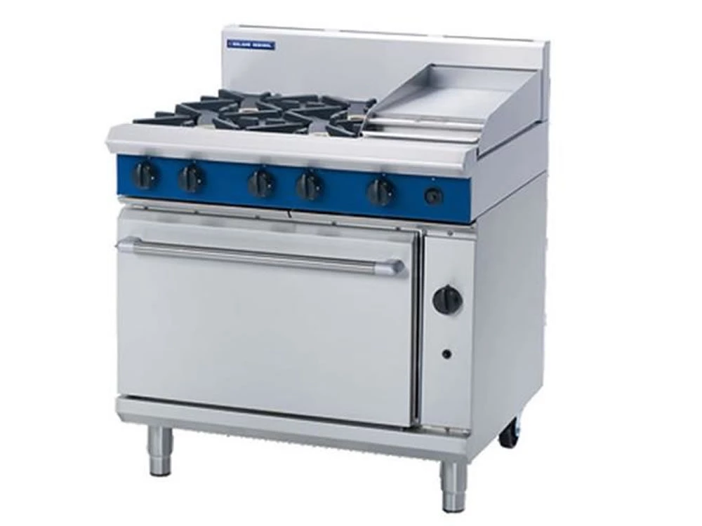 Blue Seal G506C Gas Range With Griddle And Static Oven Restaurant Equipment 1 Blue Seal G506C Gas Range With Griddle And Static Oven Restaurant Equipment