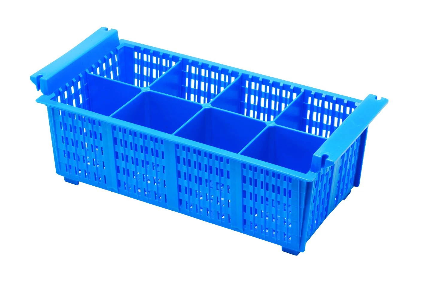 Genware CB8 8 Compart Cutlery Basket (Blue)430X210X155mm 1 Genware CB8 8 Compart Cutlery Basket (Blue)430X210X155mm