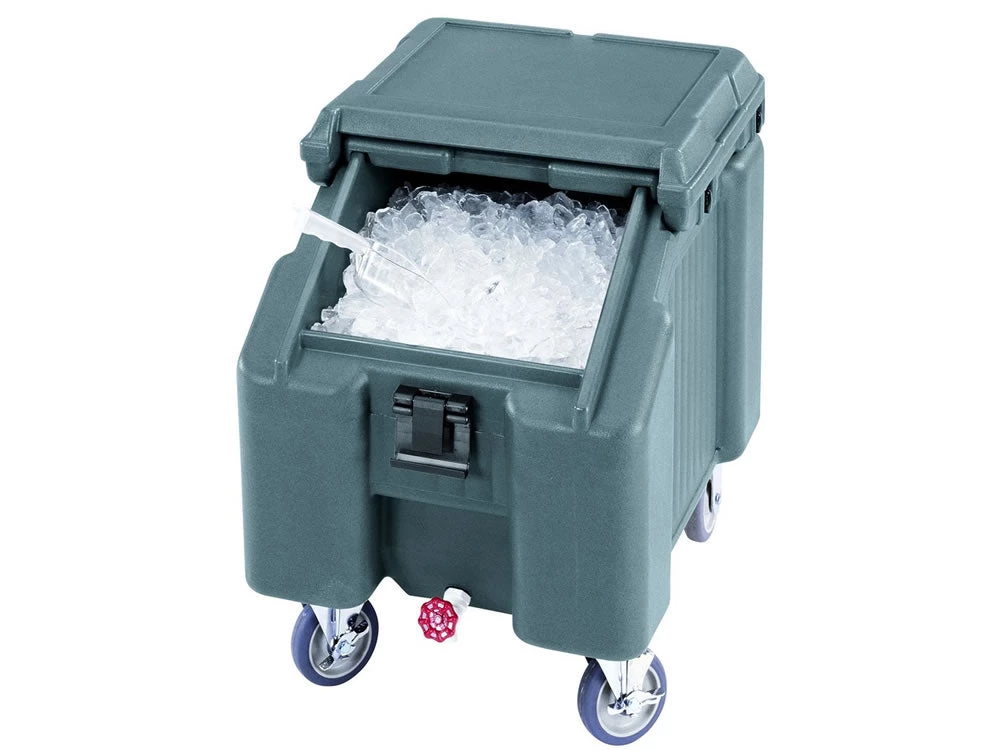 Cambro ICS100L191 45.5kg Sliding Lid Ice Caddy 1 Cambro ICS100L191 45.5kg Sliding Lid Ice Caddy