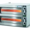 Cuppone LLKTZ7202 Tiziano Twin Deck Electric Pizza Oven Restaurant Equipment