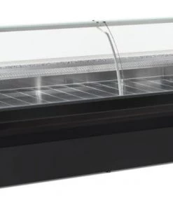 Diamond Hill Black Flat Glass Serve Over Refrigeration