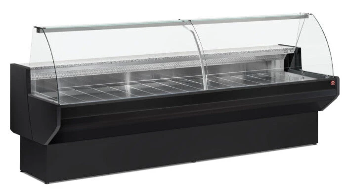 Diamond Hill Black Flat Glass Serve Over Refrigeration 1 Diamond Hill Black Flat Glass Serve Over Refrigeration