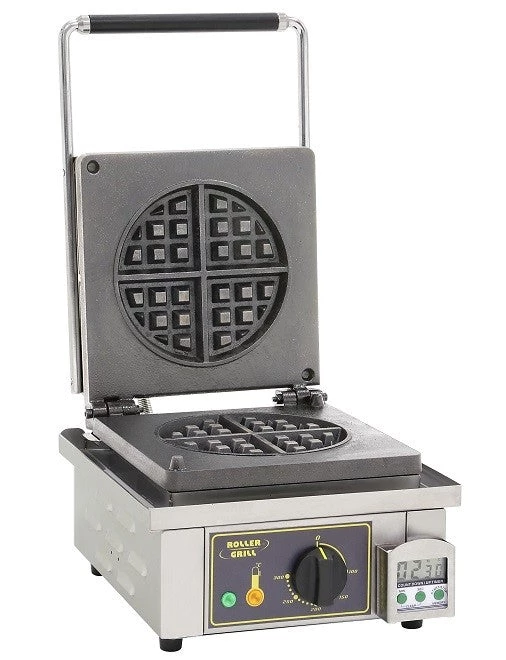 Roller Grill GES75 Single 4 Piece Round Waffle Restaurant Equipment 1 Roller Grill GES75 Single 4 Piece Round Waffle Restaurant Equipment