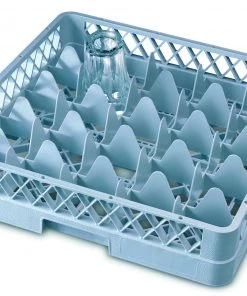 Genware GR25 25 Compartment Glass Rack Dish And Glasswasher Accessories