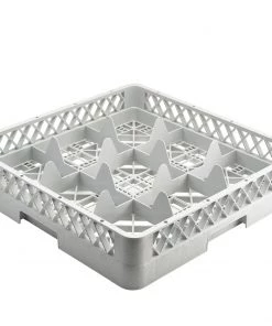 Genware GR9 9 Compartment Glass Rack Dish And Glasswasher Accessories