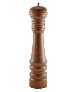 Genware 1219 Heavy Wood Pepper Mill 12"