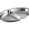 Genware 12562 S/St.2 Div. Oval Veg Dish 14" Table Service