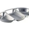 Table Service Genware 12563 S/St.3 Div.Oval Veg Dish 14"