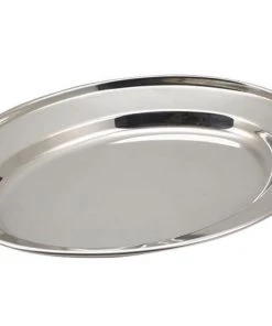 Table Service Genware 1265 S/St.Oval Flat 10"