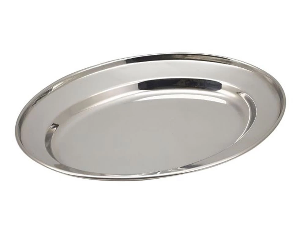 Table Service Genware 1265 S/St.Oval Flat 10" 1 Table Service Genware 1265 S/St.Oval Flat 10"