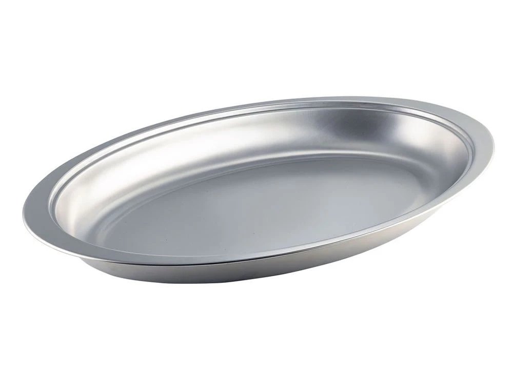 Genware 12761 S/St.Oval Banqueting Dish 20" 1 Genware 12761 S/St.Oval Banqueting Dish 20"