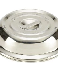 Genware 21683 Round S/St. Plate Cover For 10" Plates Table Service