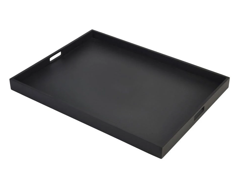 Genware BT6448BK Solid Black Butlers Tray 64 X 48 X 4.5cm Food Service Trays 1 Genware BT6448BK Solid Black Butlers Tray 64 X 48 X 4.5cm Food Service Trays