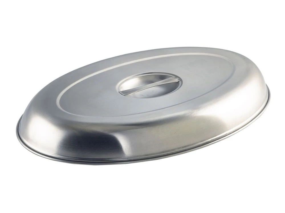Genware C12562 Cover For Oval Veg Dish 14" Table Service 1 Genware C12562 Cover For Oval Veg Dish 14" Table Service