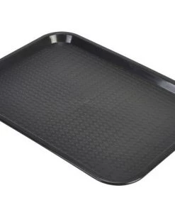 Genware CT1216-03 Fast Food Tray Black Medium