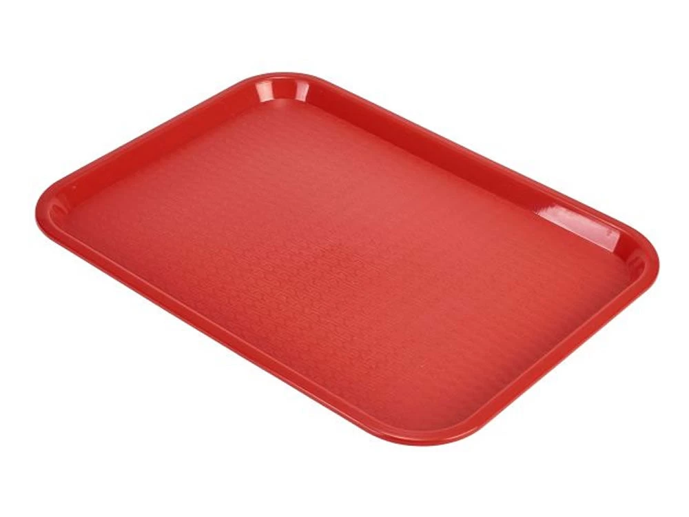 Genware CT1418-05 Fast Food Tray Red Large 1 Genware CT1418-05 Fast Food Tray Red Large