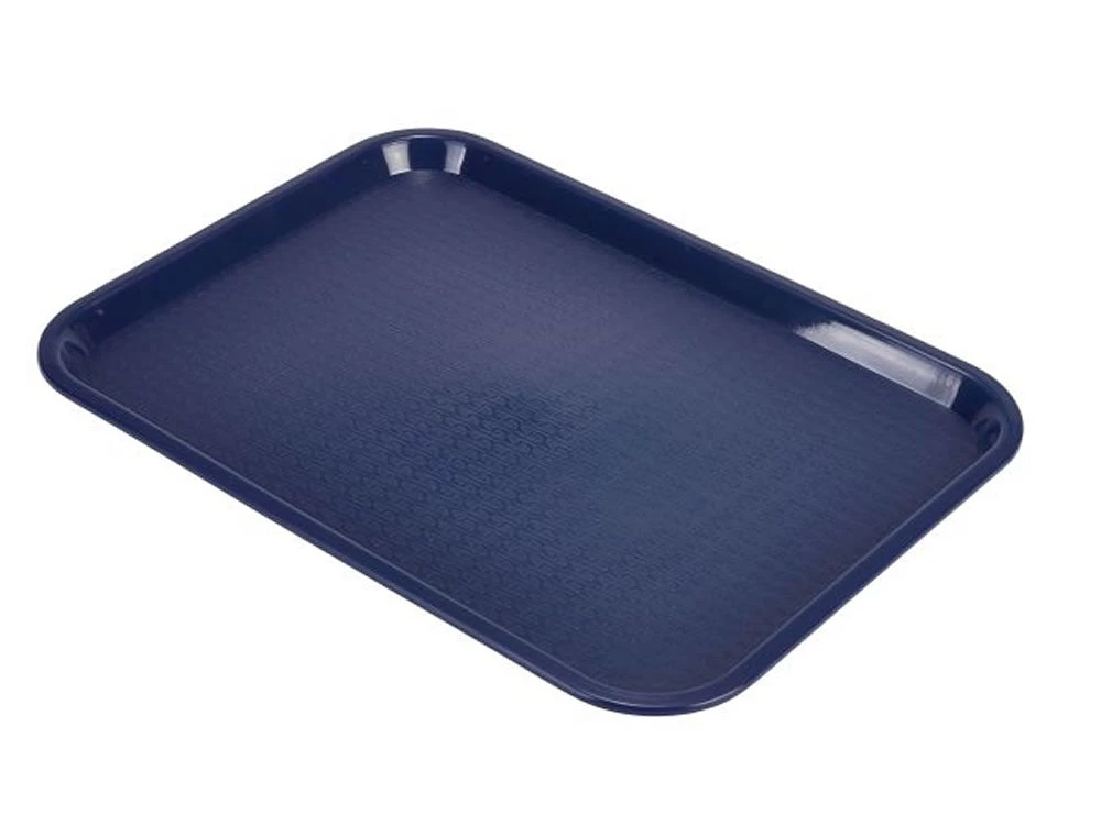 Food Service Trays Genware CT1418-14 Fast Food Tray Blue Large 1 Food Service Trays Genware CT1418-14 Fast Food Tray Blue Large