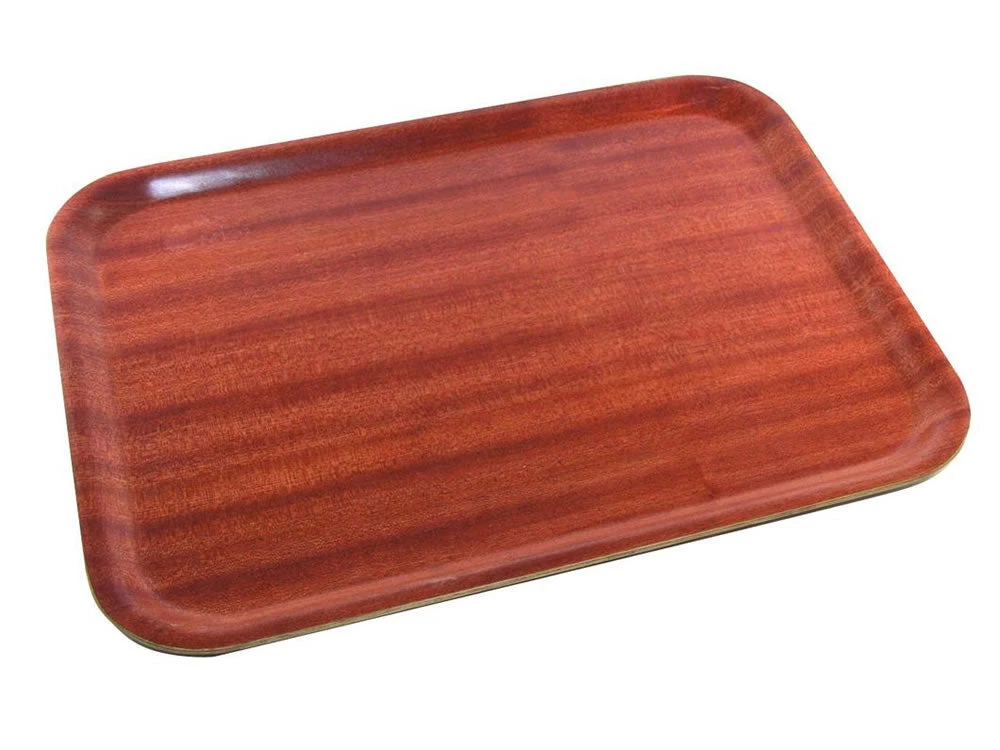 Genware DT3628 Darkwood Mahogany Tray 36 X 28cm Smallwares 1 Genware DT3628 Darkwood Mahogany Tray 36 X 28cm Smallwares