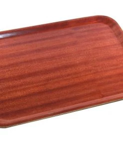 Genware DT6045 Darkwood Mahogany Tray 60 X 45cm