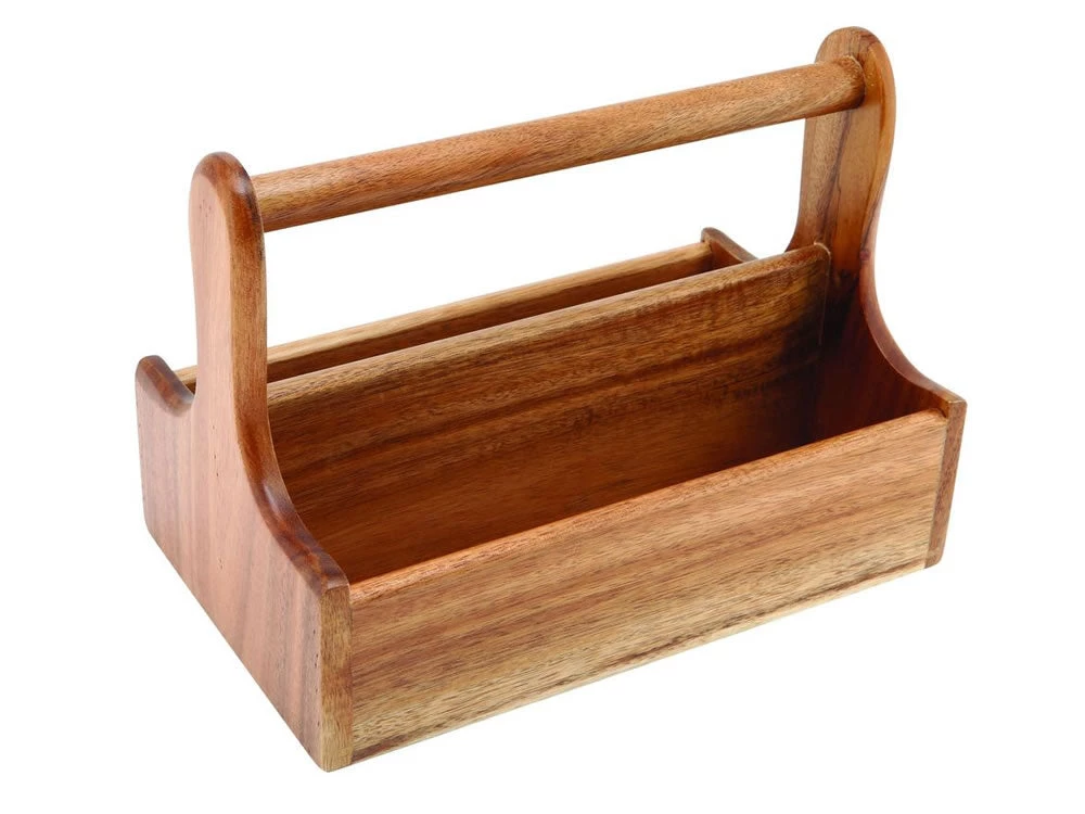 Genware DWTC Dark Wood Table Caddy 1 Genware DWTC Dark Wood Table Caddy