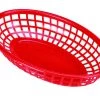 Genware FFB23-R Fast Food Basket Red 23.5 X 15.4cm - Pack Of 6