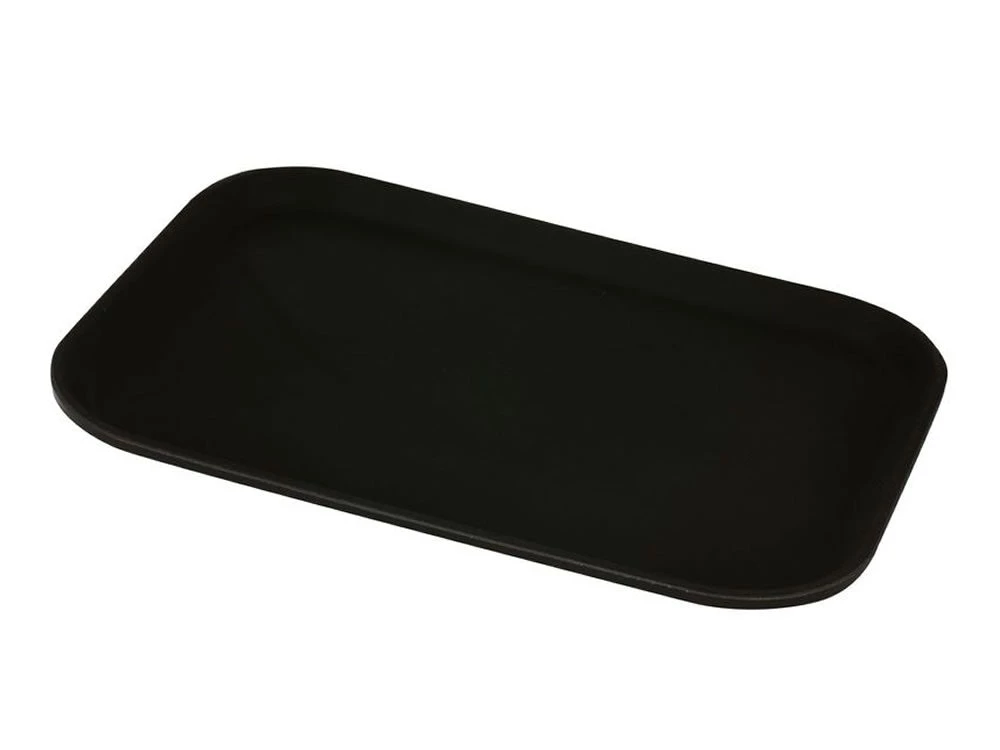 Genware GG1826BLK Gengrip 18" X 26" Rect. Non-Slip Tray Black 1 Genware GG1826BLK Gengrip 18" X 26" Rect. Non-Slip Tray Black