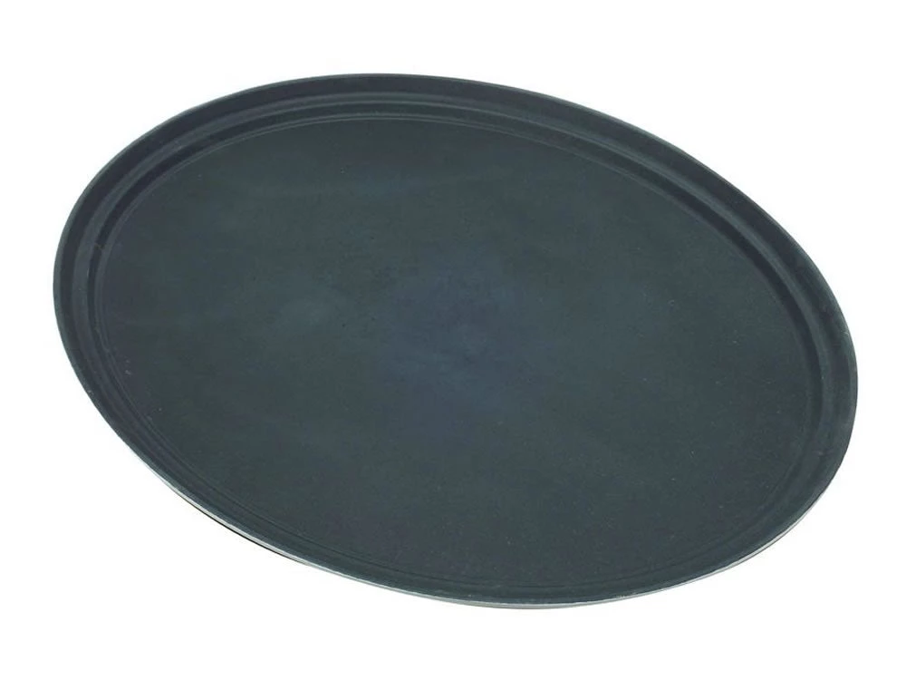 Genware GG2700BLK Gengrip 27" Oval Non-Slip Tray Black 1 Genware GG2700BLK Gengrip 27" Oval Non-Slip Tray Black