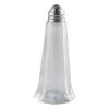 Genware KC002 Glass Lighthouse Pepper Shaker Silver Top