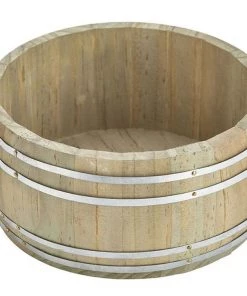 Genware MWB16 Miniature Wooden Barrel 16.5Dia X 8cm