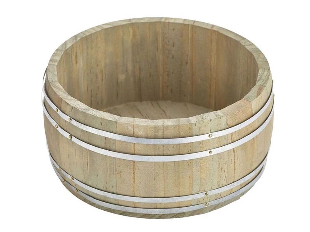 Genware MWB16 Miniature Wooden Barrel 16.5Dia X 8cm 1 Genware MWB16 Miniature Wooden Barrel 16.5Dia X 8cm