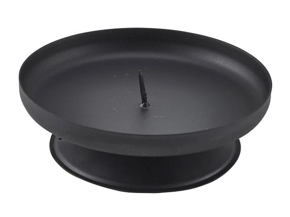 Table Service Genware PCH7 Pillar Candle Holder Black 90mm Dia - Pack Of 10 1 Table Service Genware PCH7 Pillar Candle Holder Black 90mm Dia - Pack Of 10