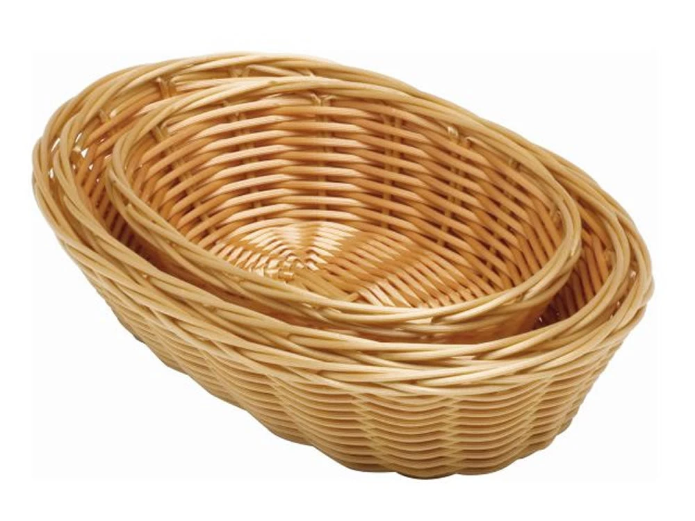 Genware PWB-10OV Oval Polywicker Basket 10"X6.5"X2.5" - Pack Of 12 Table Service 1 Genware PWB-10OV Oval Polywicker Basket 10"X6.5"X2.5" - Pack Of 12 Table Service