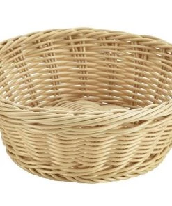 Table Service Genware PWB-21 Round Polywicker Basket 21Dia X 8cm