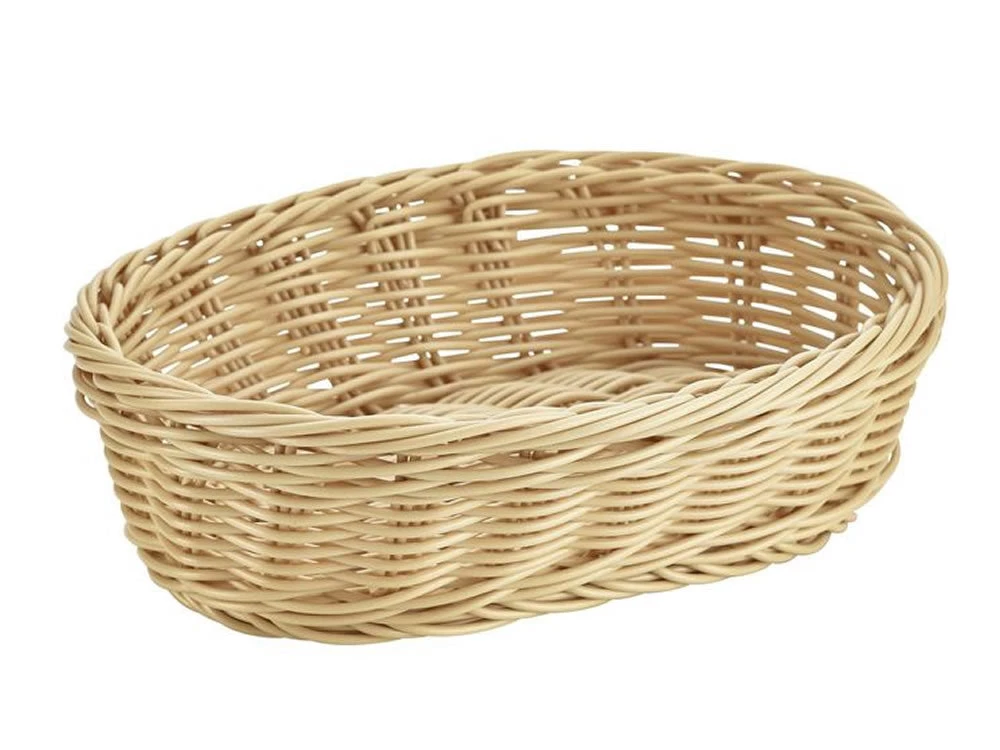 Genware PWB-2316 Oval Polywicker Basket 22.5 X 15.5 X 6.5cm Table Service 1 Genware PWB-2316 Oval Polywicker Basket 22.5 X 15.5 X 6.5cm Table Service