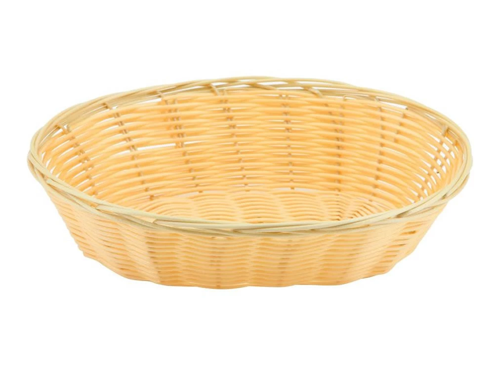 Genware PWB-9OV Oval Polywicker Basket 9"X6"X2.25" - Pack Of 12 Table Service 1 Genware PWB-9OV Oval Polywicker Basket 9"X6"X2.25" - Pack Of 12 Table Service