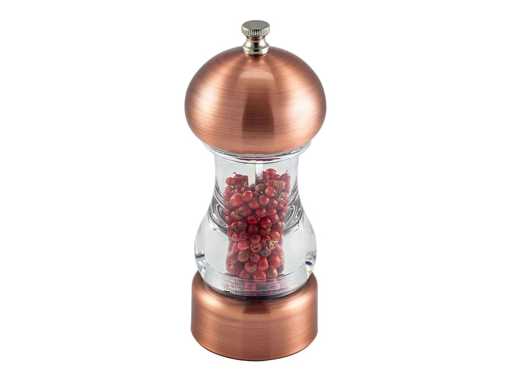Genware SPGRC14AC Antique Copper & Acrylic Salt/Pepper Grinder 14cm Table Service 1 Genware SPGRC14AC Antique Copper & Acrylic Salt/Pepper Grinder 14cm Table Service