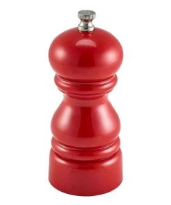 Table Service Genware SPRED12 Salt Or Pepper Grinder Red 12.7cm