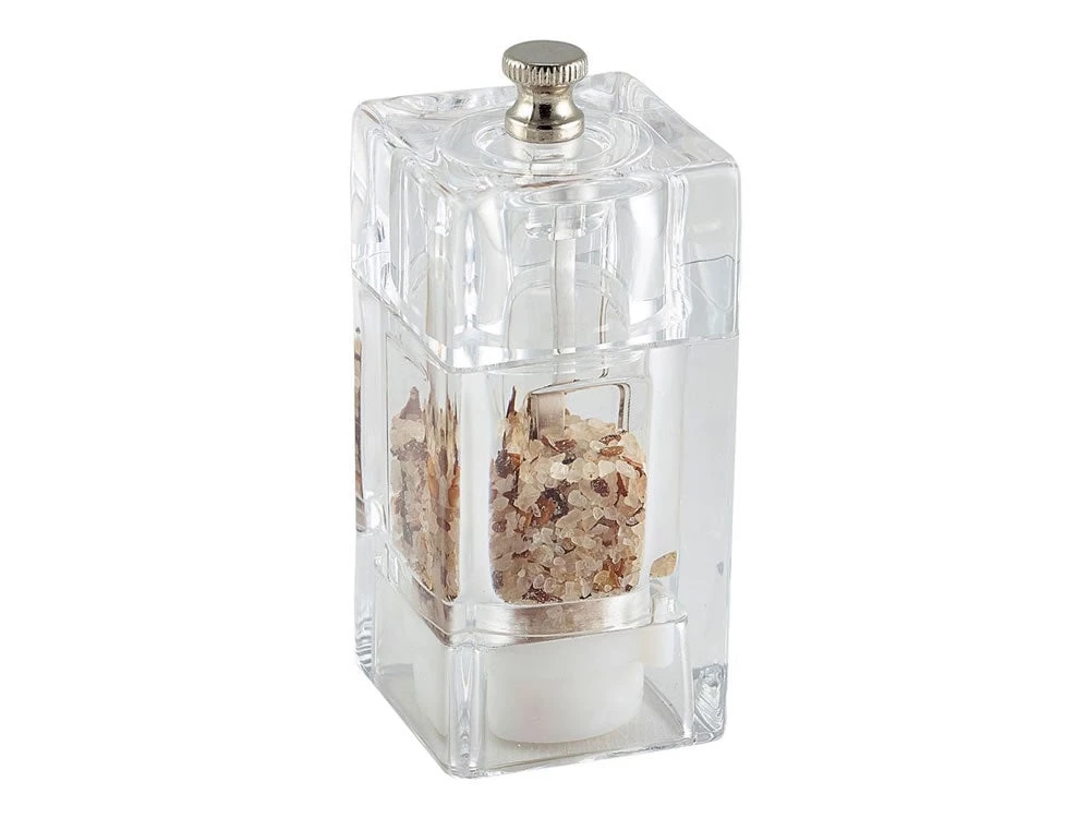 Genware SPSQ10 Square Salt/Pepper Grinder Acrylic 10cm 1 Genware SPSQ10 Square Salt/Pepper Grinder Acrylic 10cm