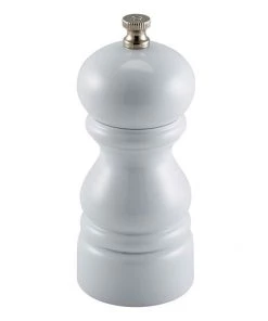 Genware SPWH12 Salt Or Pepper Grinder White 12.7cm Table Service