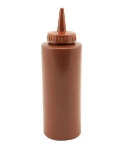 Table Service Genware SQB12BR Squeeze Bottle Brown 12oz/35cl
