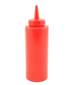 Genware SQB12R Squeeze Bottle Red 12oz/35cl