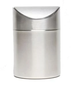 Genware TABIN-1611 S/St Table Bin 17cm High X 11.5cm Dia